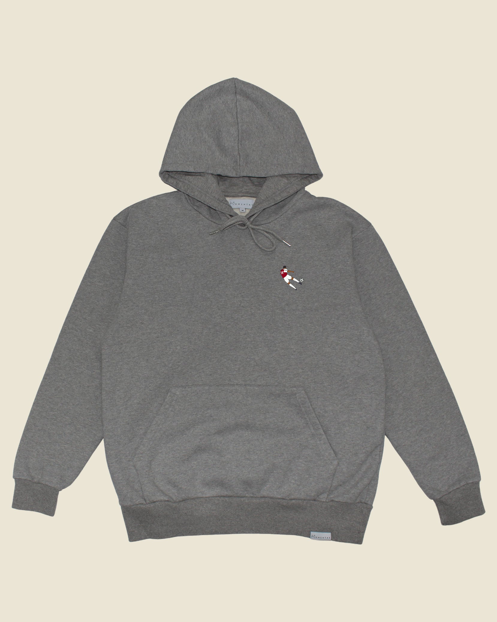 fodboldtrøje thierry henry arsenal, grå hoodie front