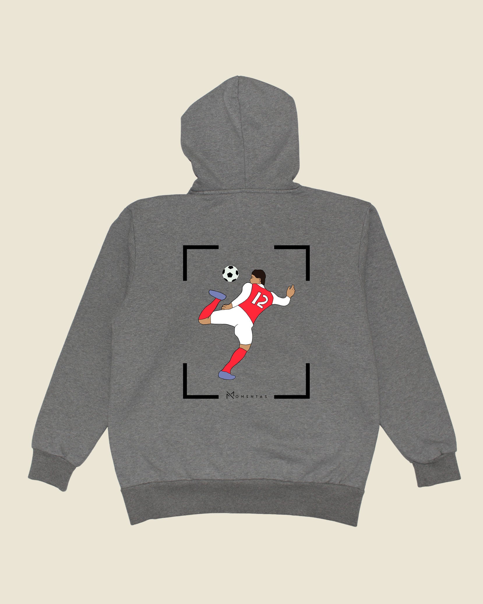 fodboldtrøje olivier giroud arsenal, grå hoodie ryg