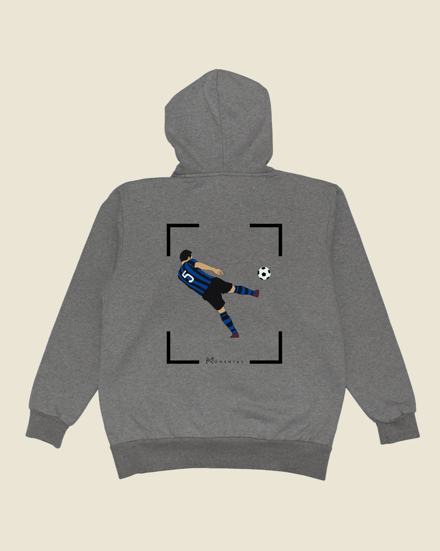 fodboldtrøje dejan stankovic inter, grå hoodie ryg