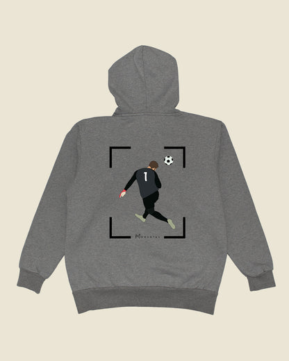 fodboldtrøje alisson becker liverpool, grå hoodie ryg