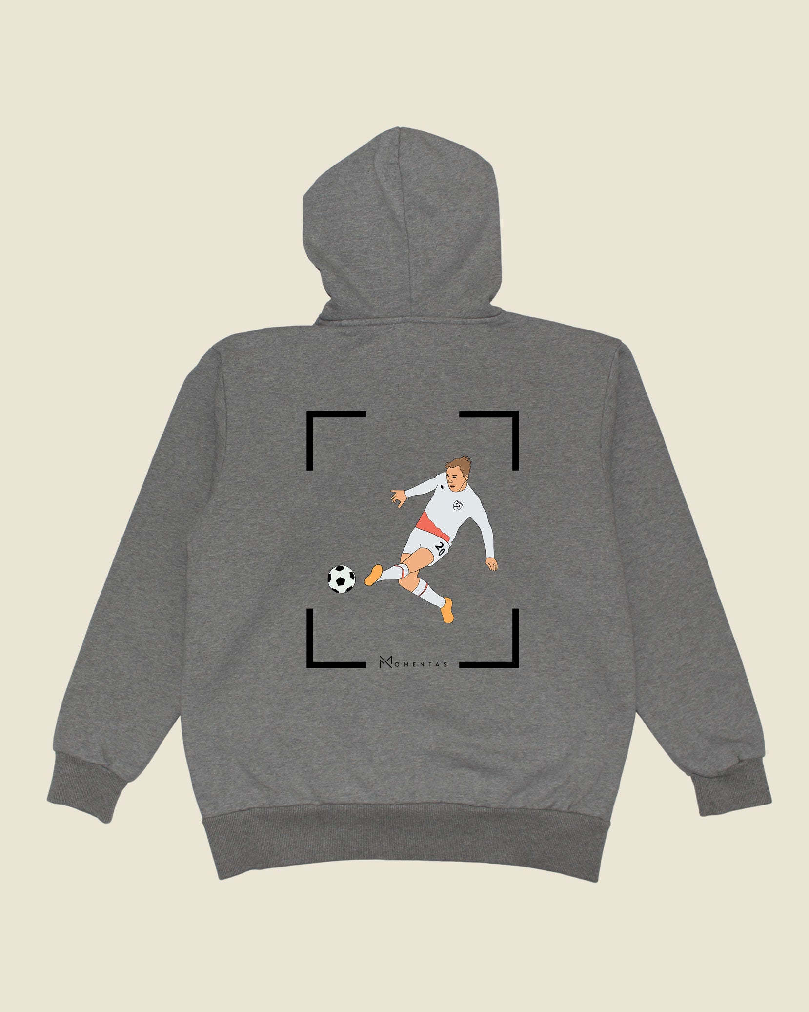 fodboldtrøje jarrod bowen west ham, grå hoodie ryg