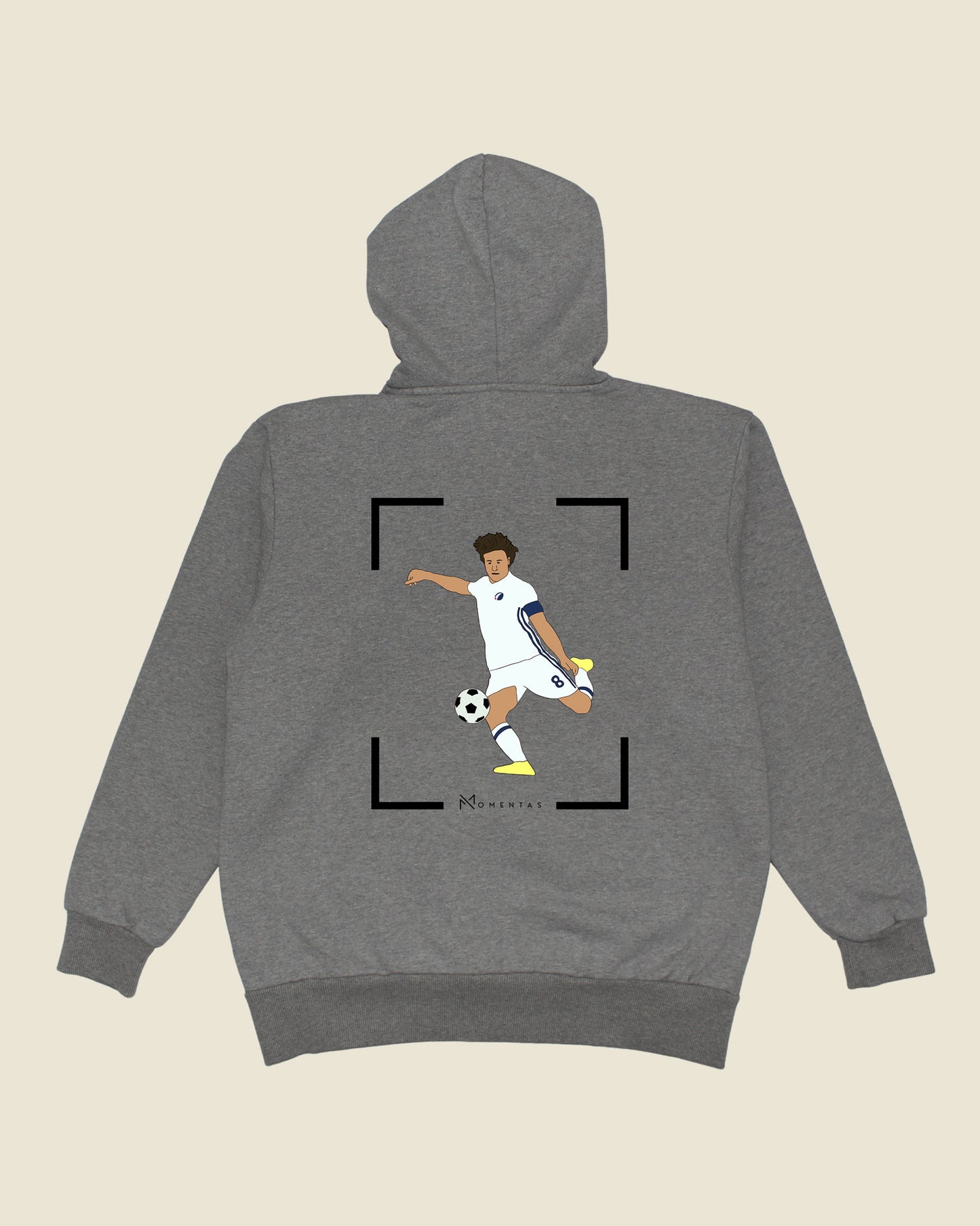 fodboldtrøje thomas delaney fc københavn, grå hoodie ryg