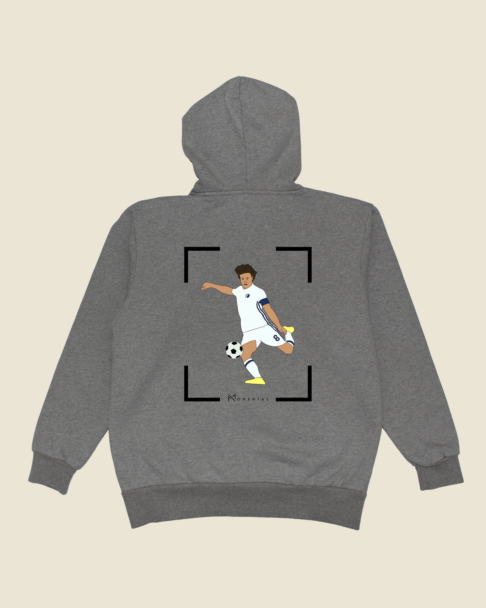 fodboldtrøje thomas delaney fc københavn, grå hoodie ryg