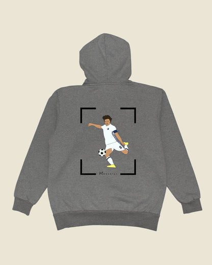 fodboldtrøje thomas delaney fc københavn, grå hoodie ryg