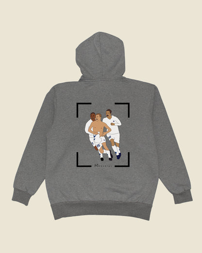 fodboldtrøje hjalte nørregaard fc københavn, grå hoodie ryg