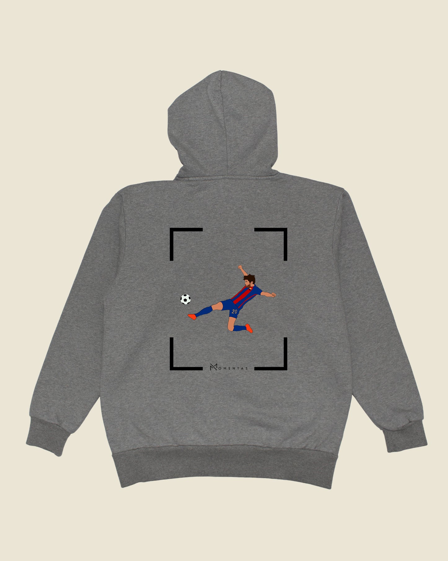 fodboldtrøje sergi roberto fc barcelona, grå hoodie ryg