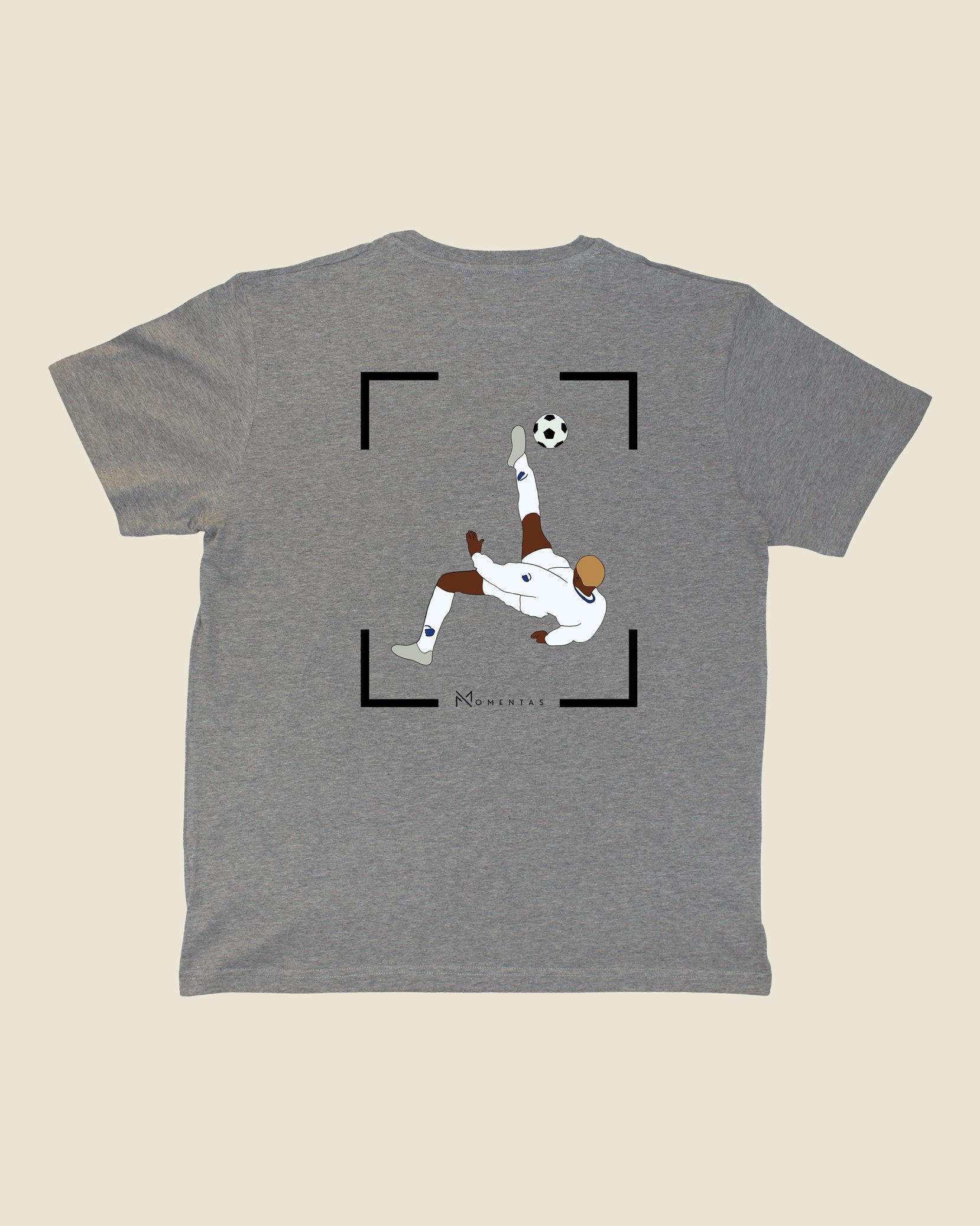 fodboldtrøje sibusiso zuma fc københavn, grå t-shirt ryg