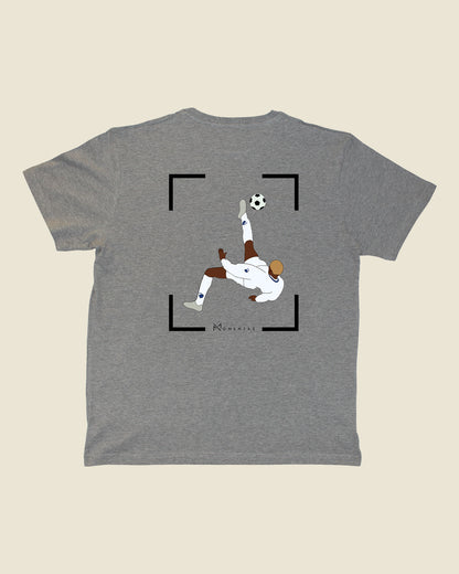 fodboldtrøje sibusiso zuma fc københavn, grå t-shirt ryg