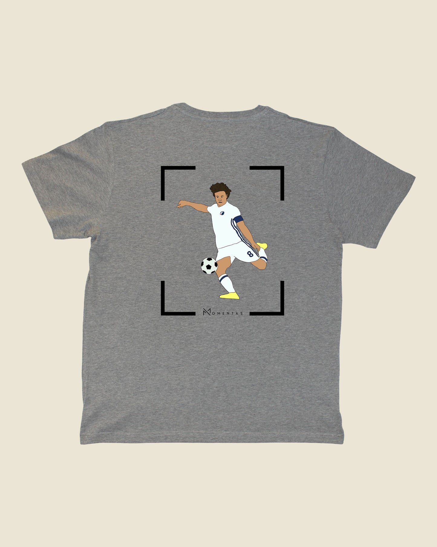 fodboldtrøje thomas delaney fc københavn, grå t-shirt ryg