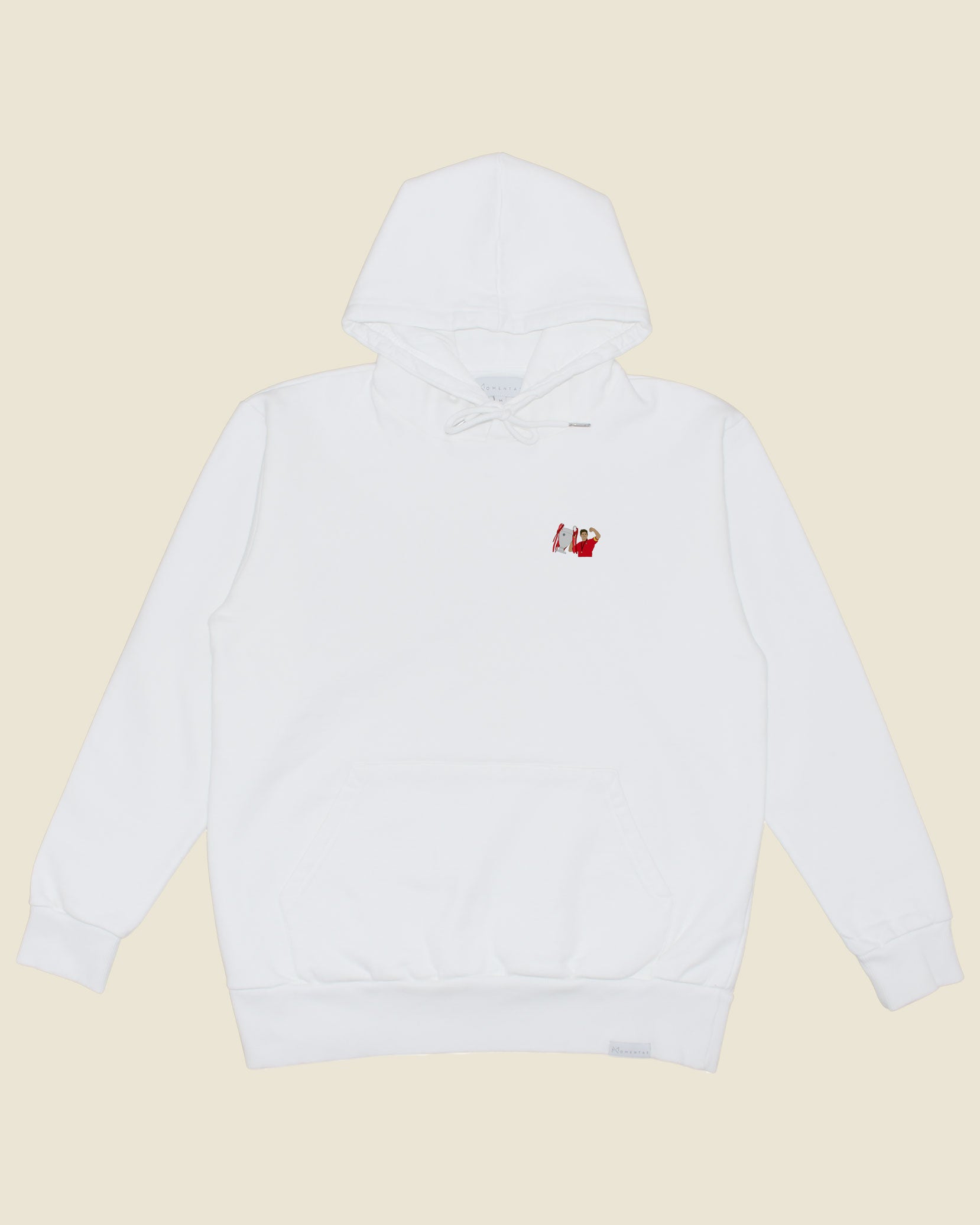 fodboldtrøje steven gerrard liverpool, hvid hoodie front