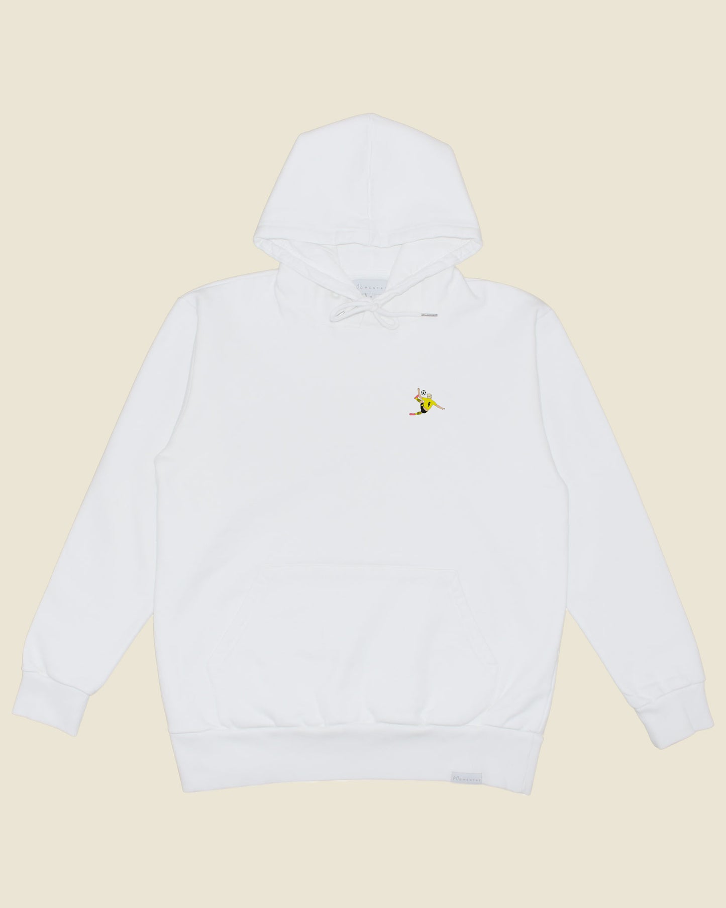 fodboldtrøje erling haaland dortmund, hvid hoodie front