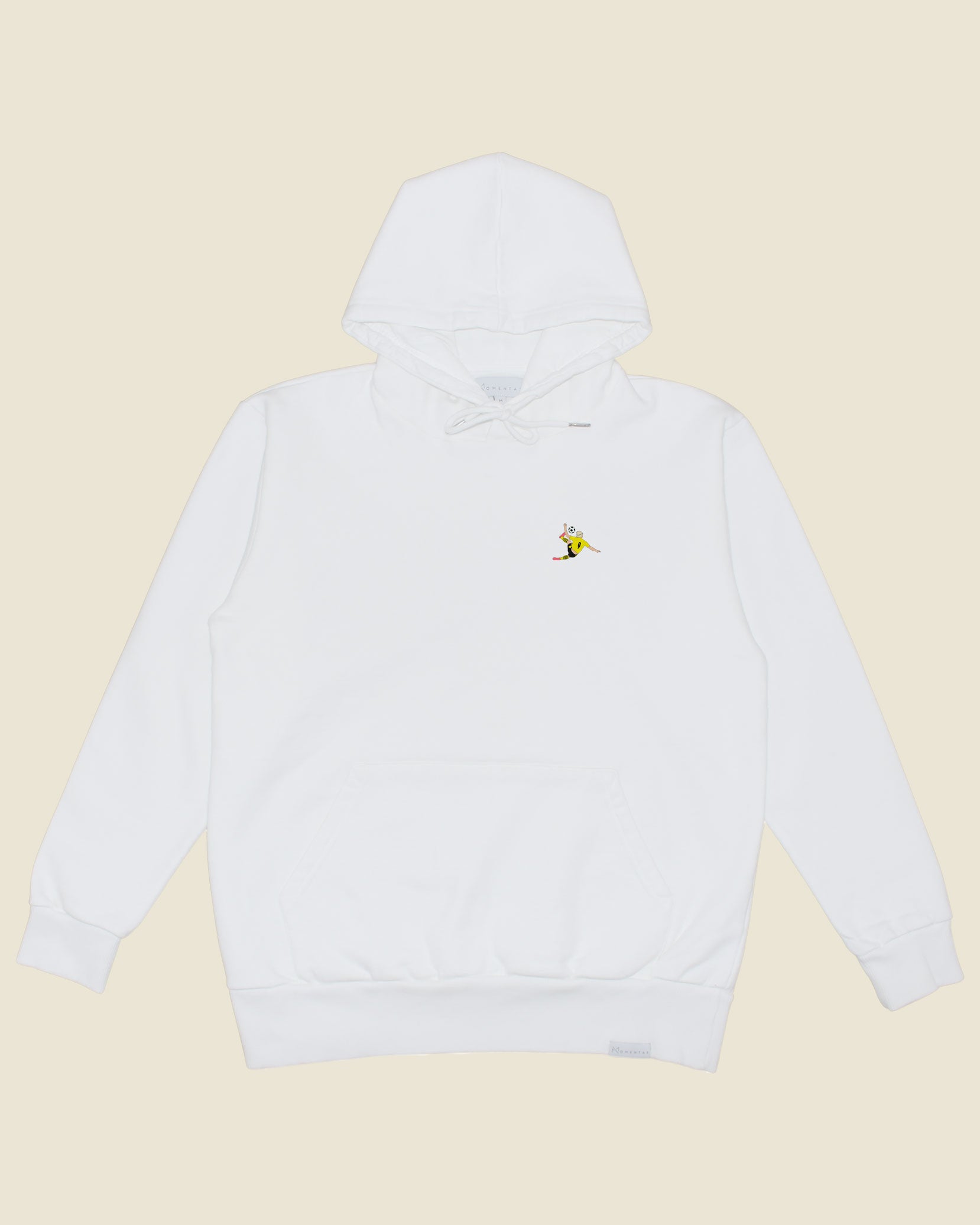 fodboldtrøje erling haaland dortmund, hvid hoodie front