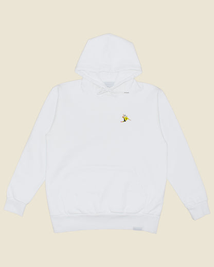 fodboldtrøje erling haaland dortmund, hvid hoodie front