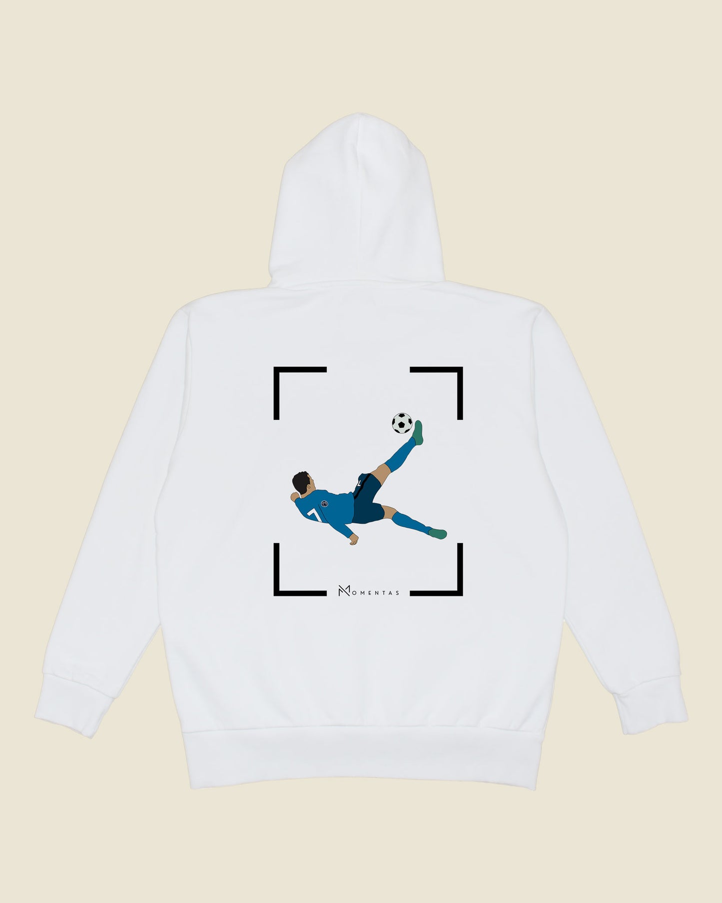fodboldtrøje cristiano ronaldo real madrid, hvid hoodie ryg