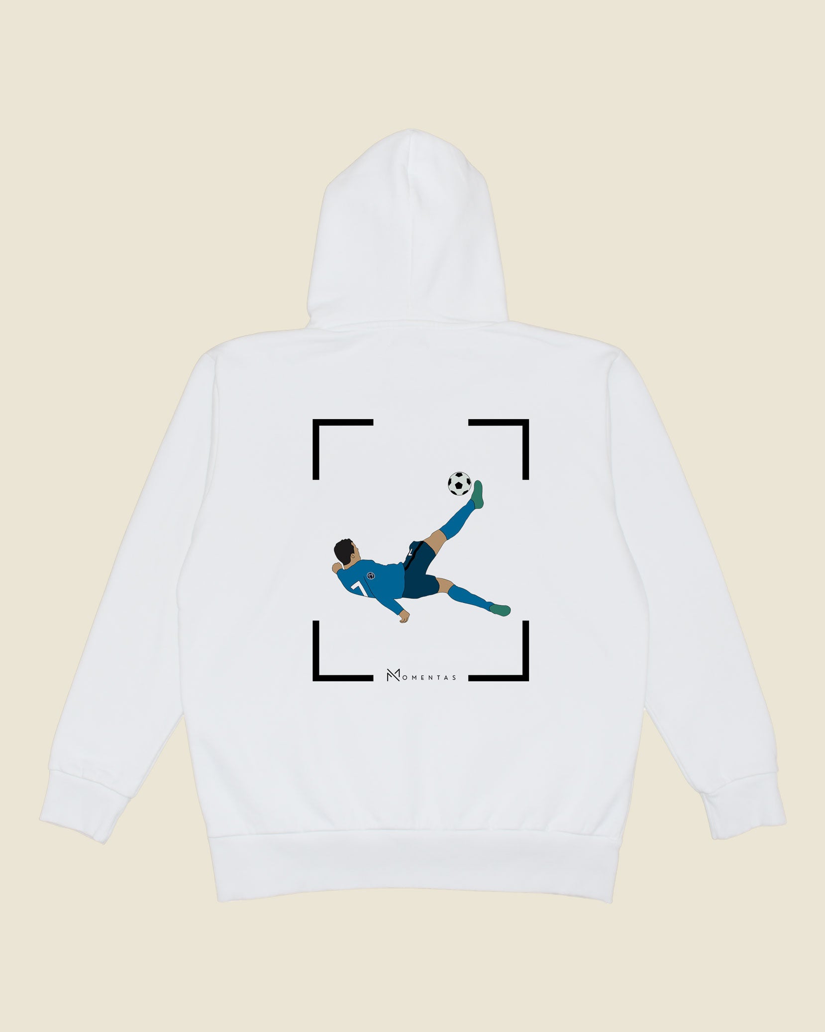 fodboldtrøje cristiano ronaldo real madrid, hvid hoodie ryg