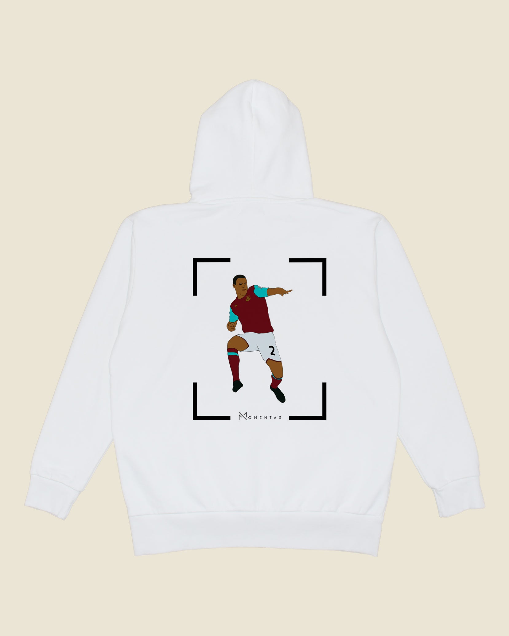 fodboldtrøje winston reid west ham, hvid hoodie ryg