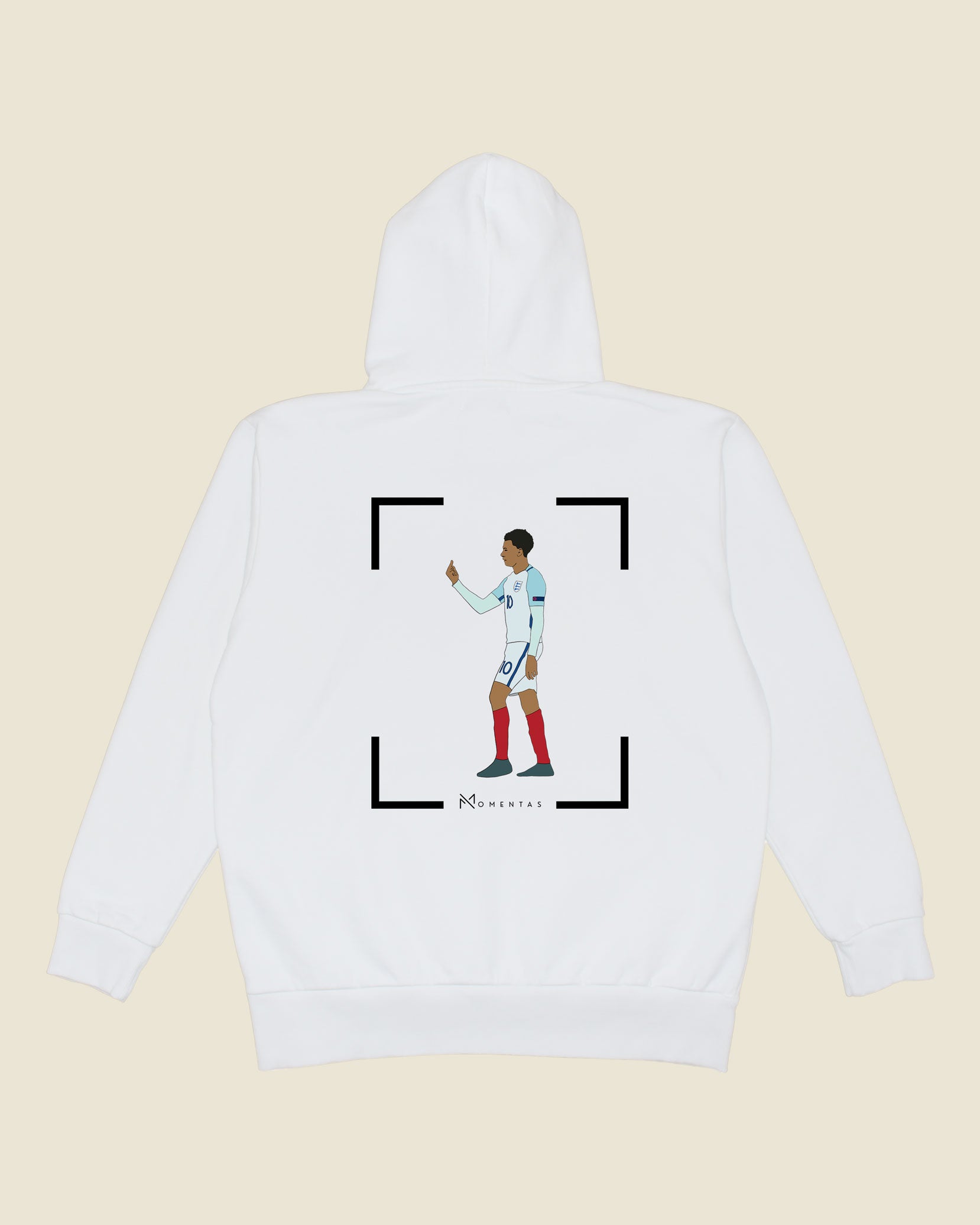 fodboldtrøje dele alli england, hvid hoodie ryg