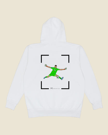 fodboldtrøje emiliano martinez argentina, hvid hoodie ryg