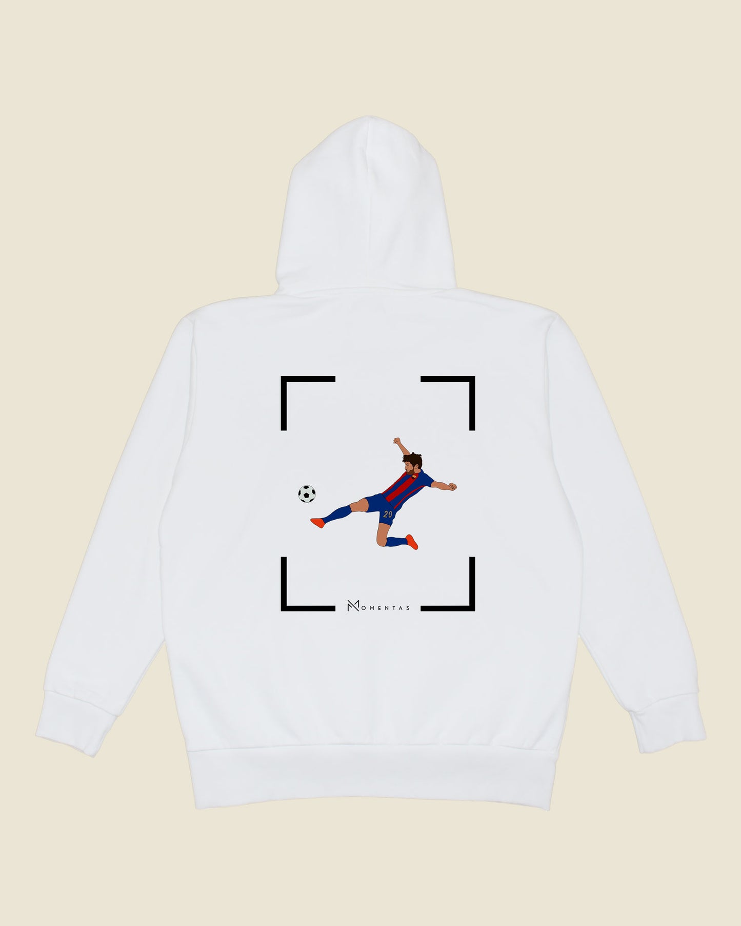 fodboldtrøje sergi roberto fc barcelona, hvid hoodie ryg