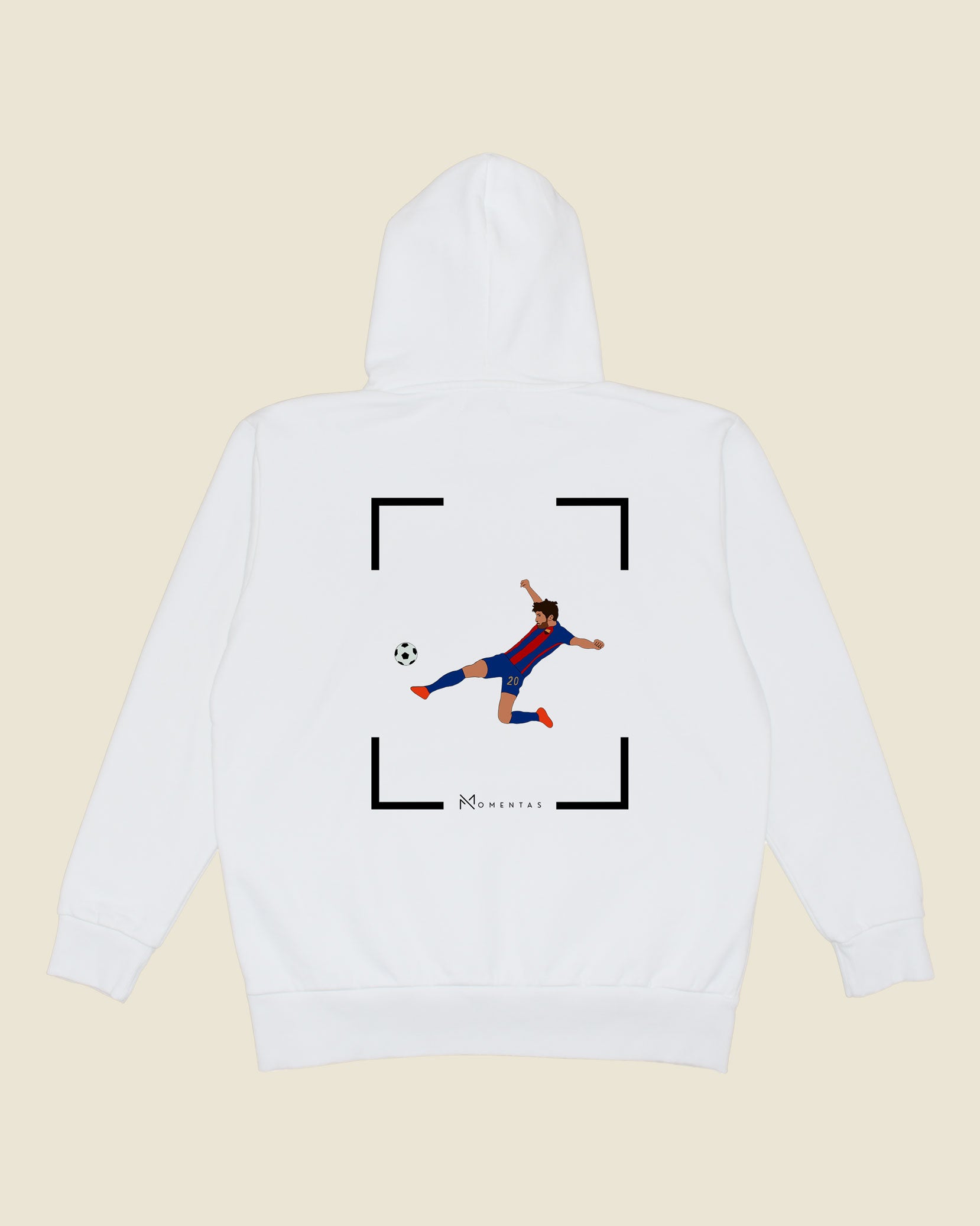 fodboldtrøje sergi roberto fc barcelona, hvid hoodie ryg