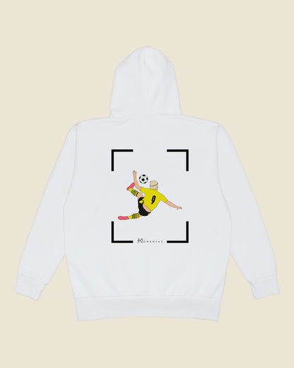 fodboldtrøje erling haaland dortmund, hvid hoodie ryg