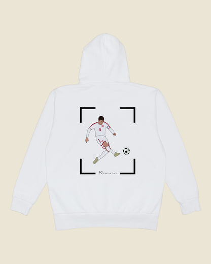 fodboldtrøje andreas christensen danmark, hvid hoodie ryg
