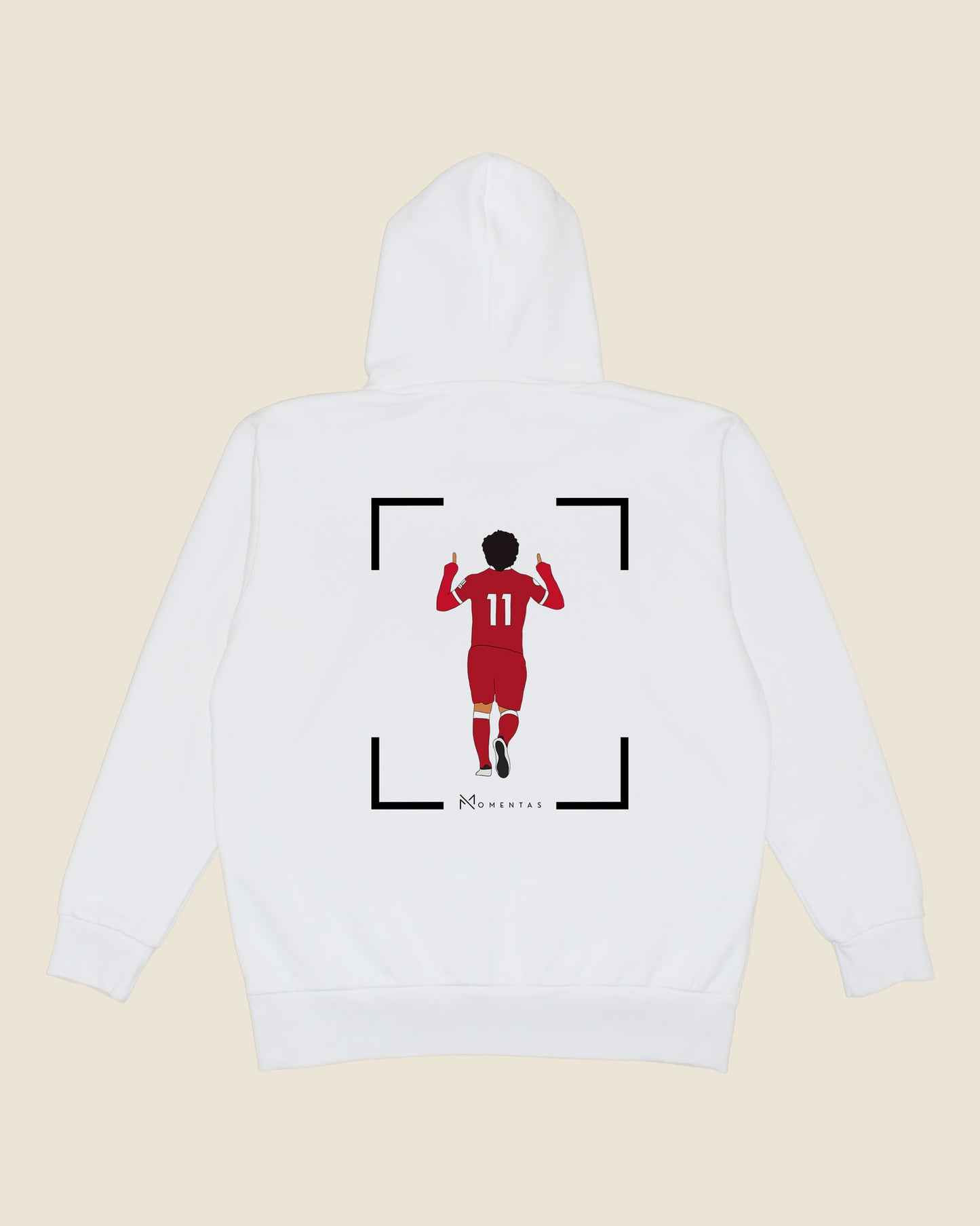 fodboldtrøje mohamed salah liverpool, hvid hoodie ryg