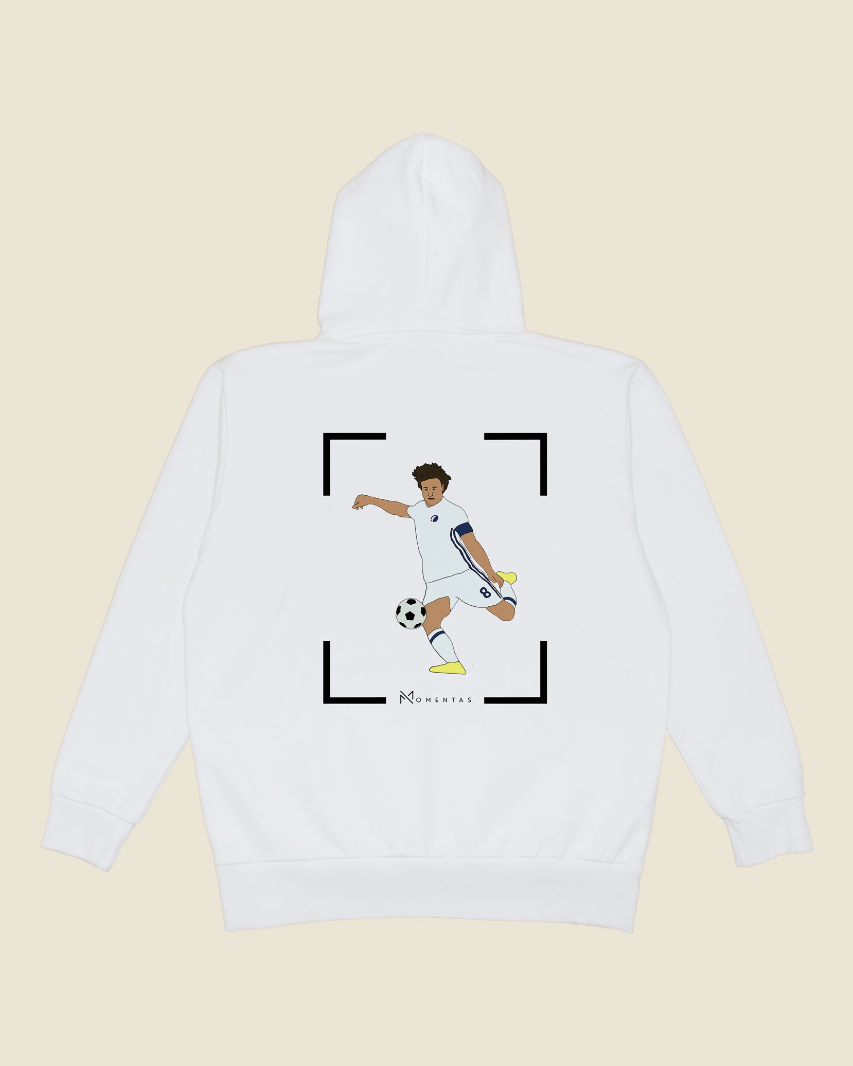 fodboldtrøje thomas delaney fc københavn, hvid hoodie ryg