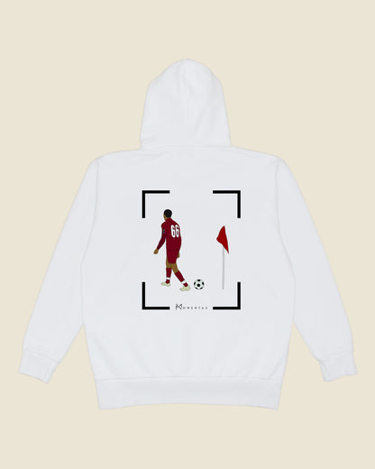 fodboldtrøje trent alexander-arnold liverpool, hvid hoodie ryg