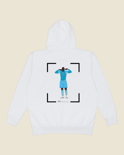 fodboldtrøje mario balotelli manchester city, hvid hoodie ryg