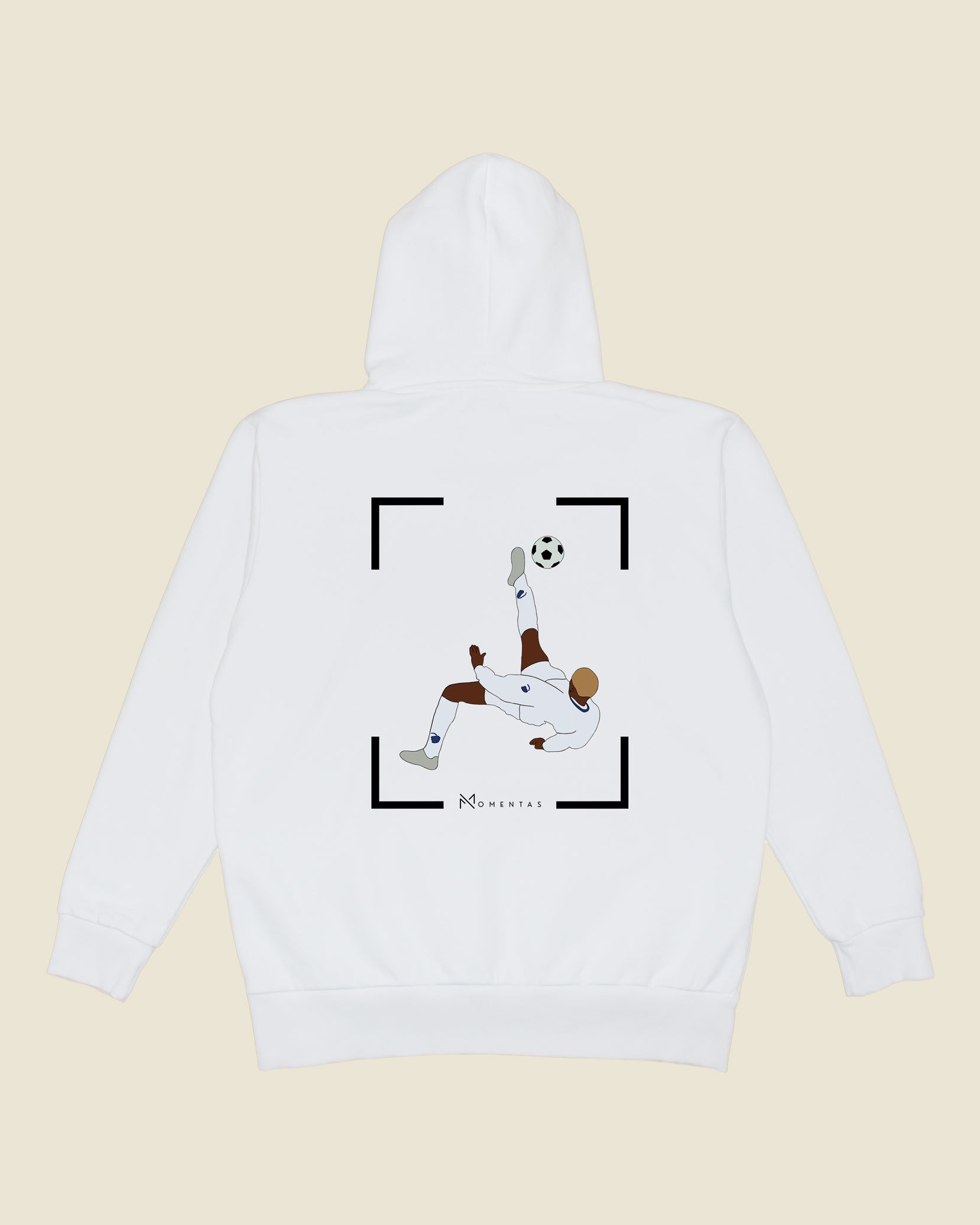 fodboldtrøje sibusiso zuma fc københavn, hvid hoodie ryg