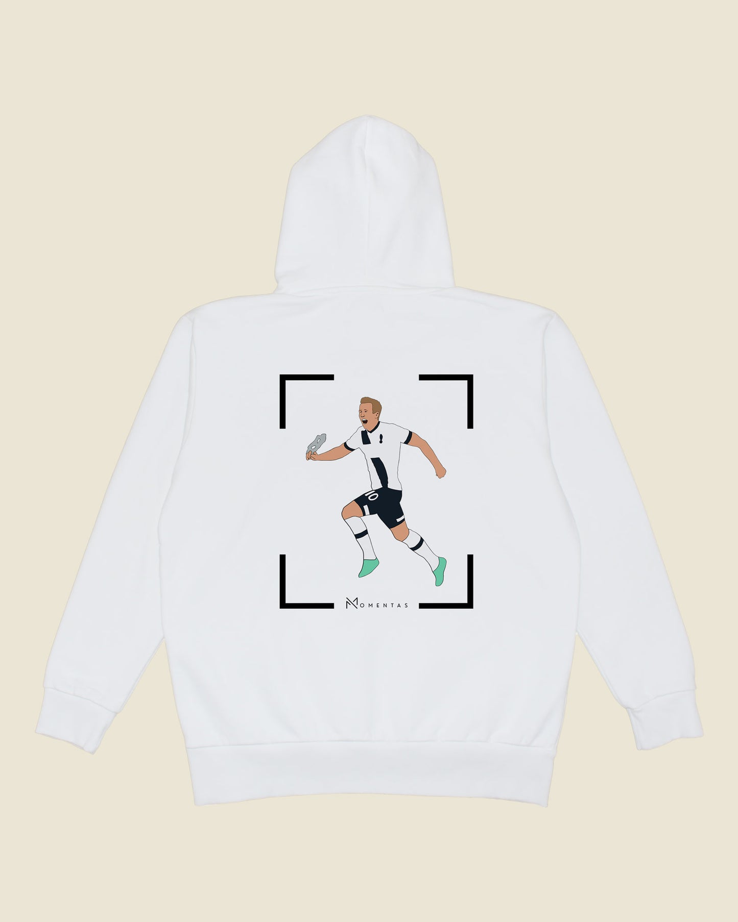fodboldtrøje harry kane tottenham, hvid hoodie ryg
