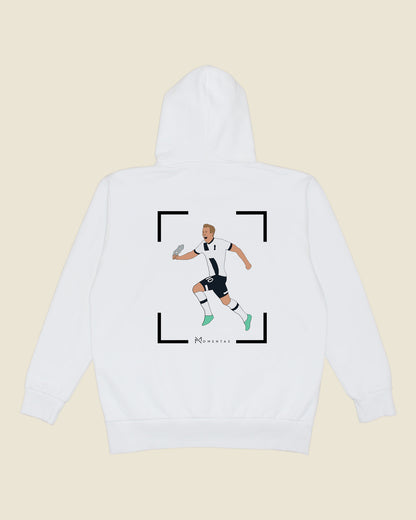 fodboldtrøje harry kane tottenham, hvid hoodie ryg
