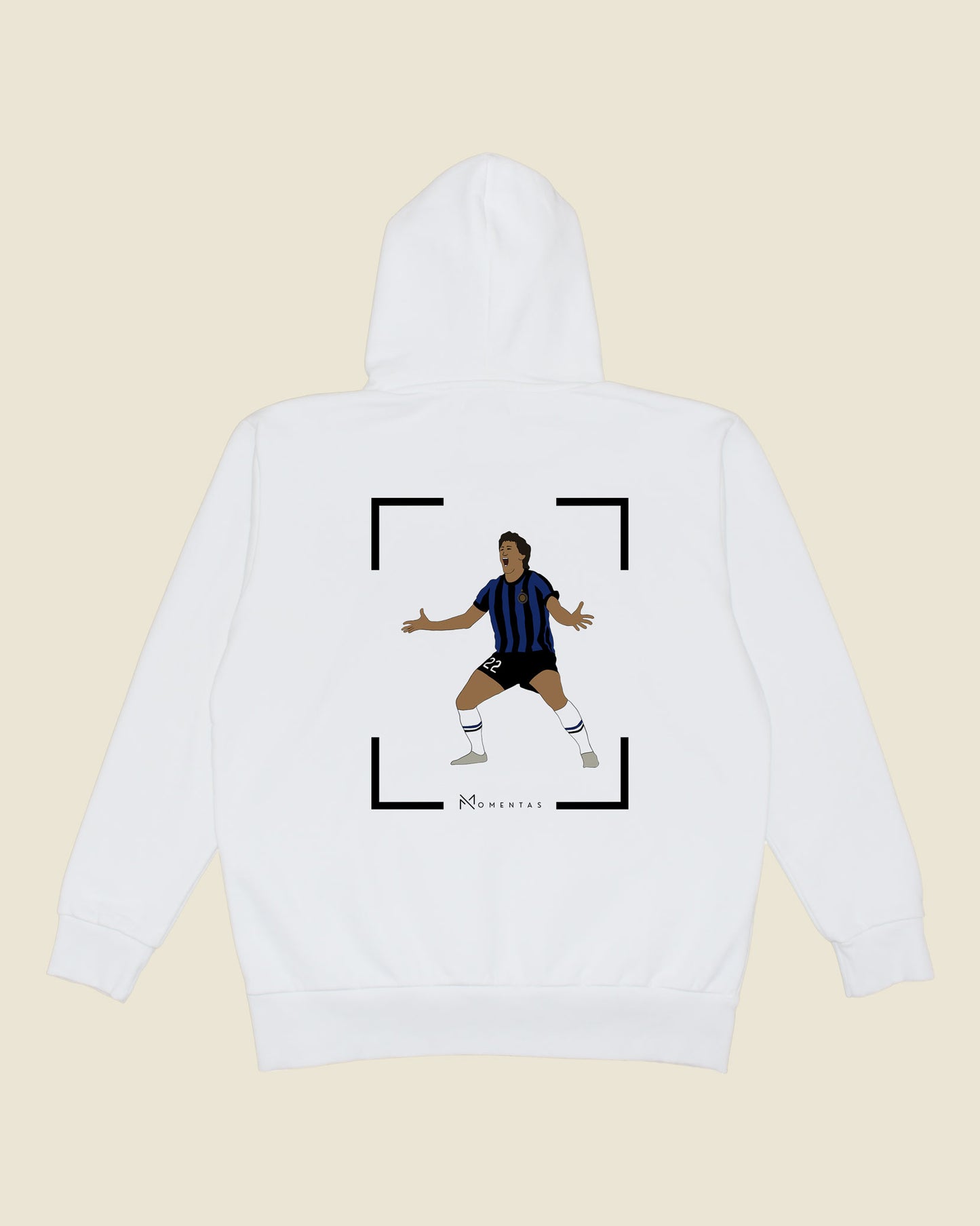 fodboldtrøje diego milito inter, hvid hoodie ryg