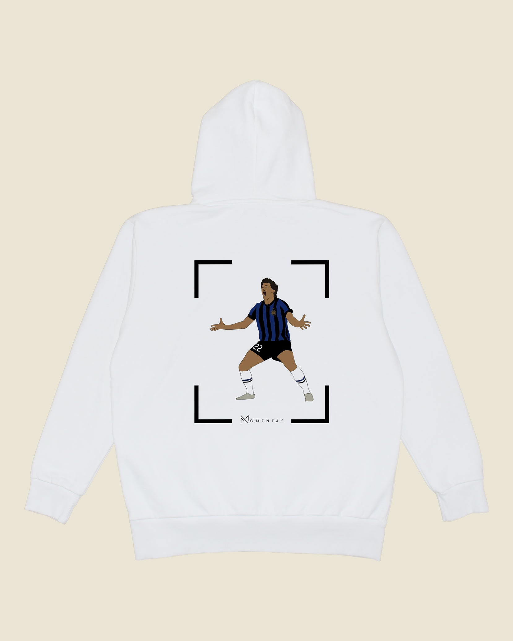fodboldtrøje diego milito inter, hvid hoodie ryg