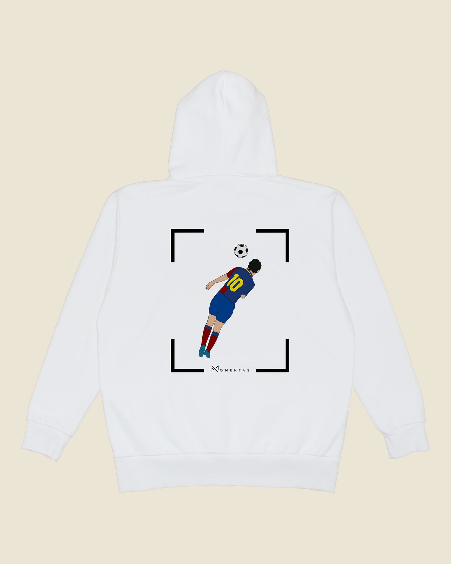 fodboldtrøje lionel messi fc barcelona, hvid hoodie ryg