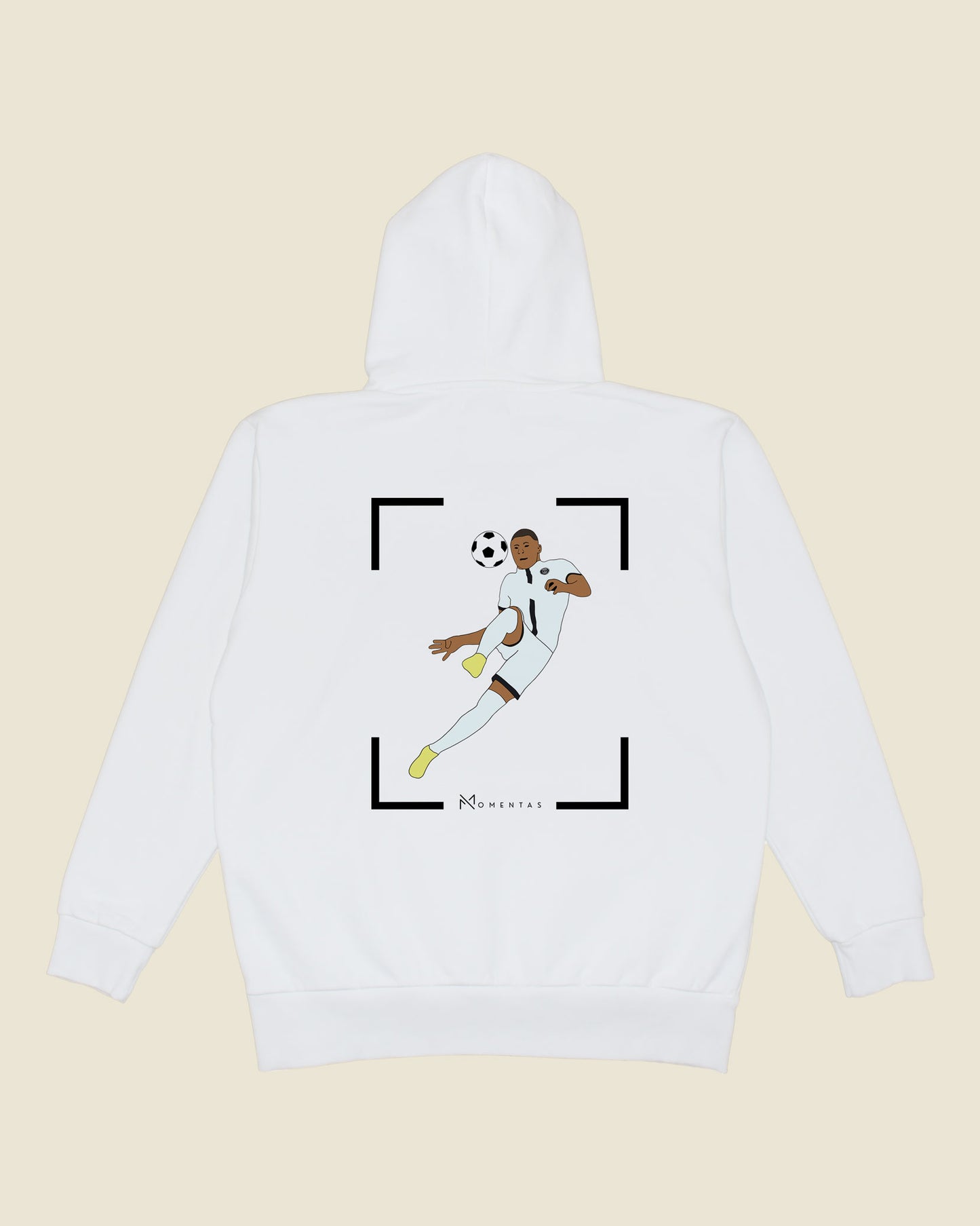 fodboldtrøje kylian mbappe psg, hvid hoodie ryg