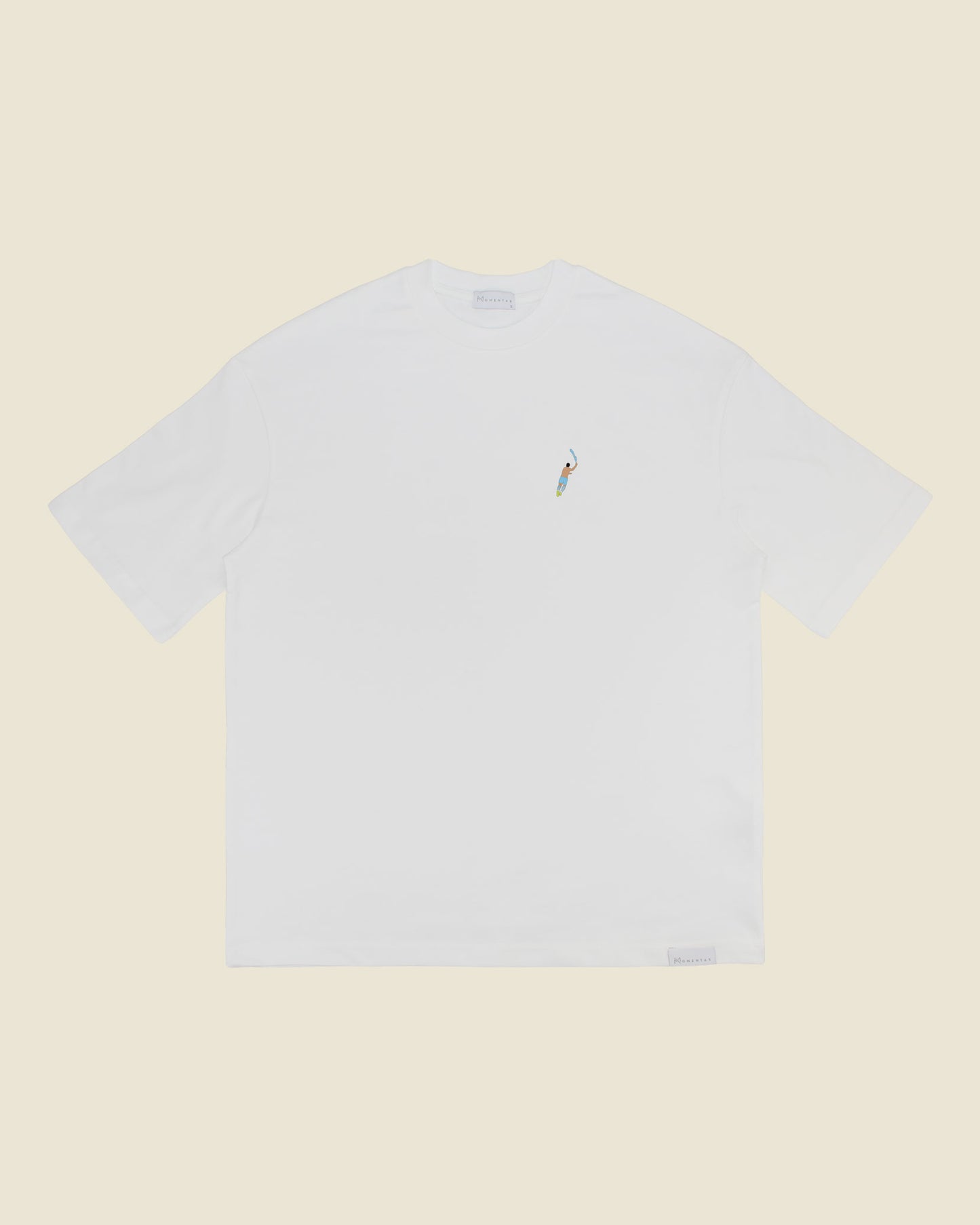 fodboldtrøje sergio agüero manchester city, hvid oversized t-shirt front