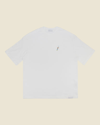 fodboldtrøje sergio agüero manchester city, hvid oversized t-shirt front