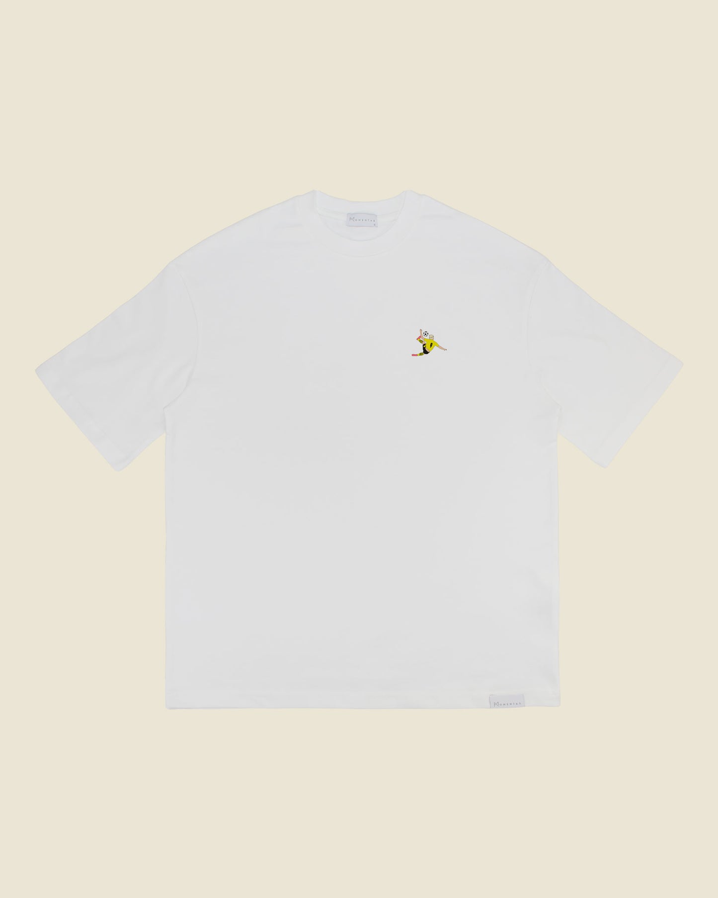 fodboldtrøje erling haaland dortmund, hvid oversized t-shirt front