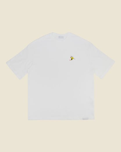 fodboldtrøje erling haaland dortmund, hvid oversized t-shirt front