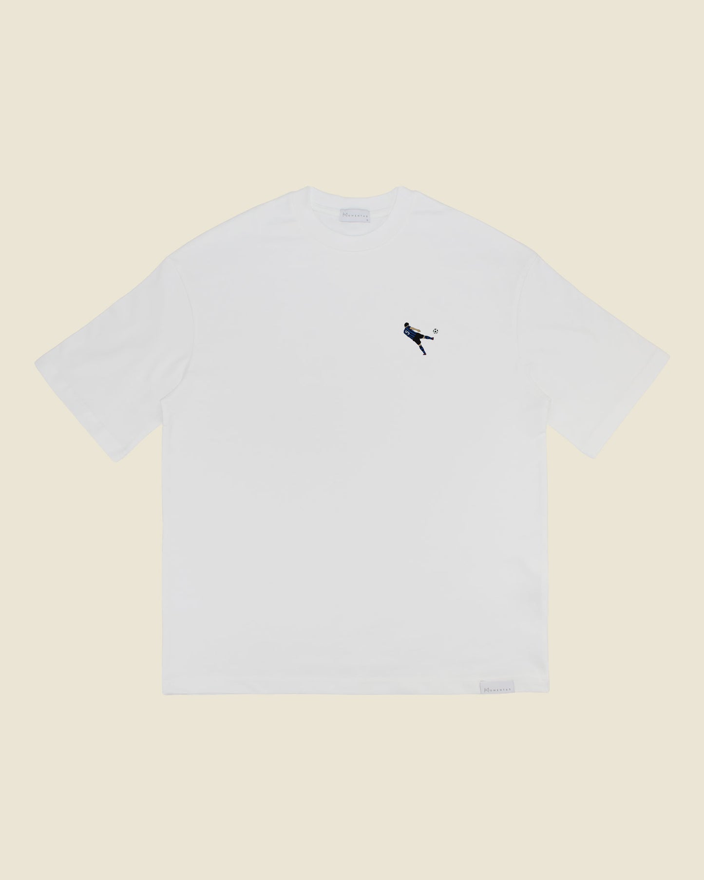 fodboldtrøje dejan stankovic inter, hvid oversized t-shirt front