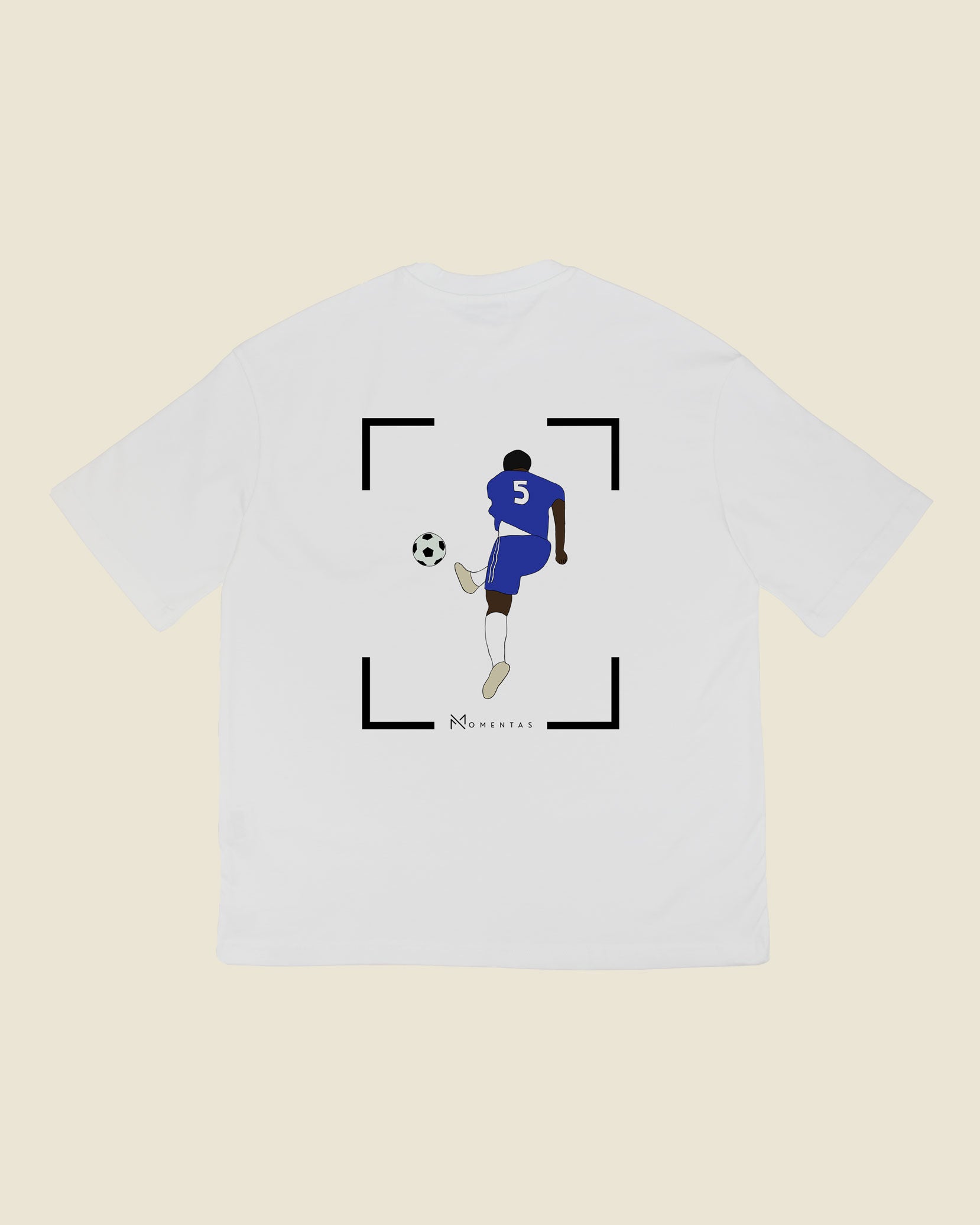 fodboldtrøje michael essien chelsea, hvid oversized t-shirt ryg