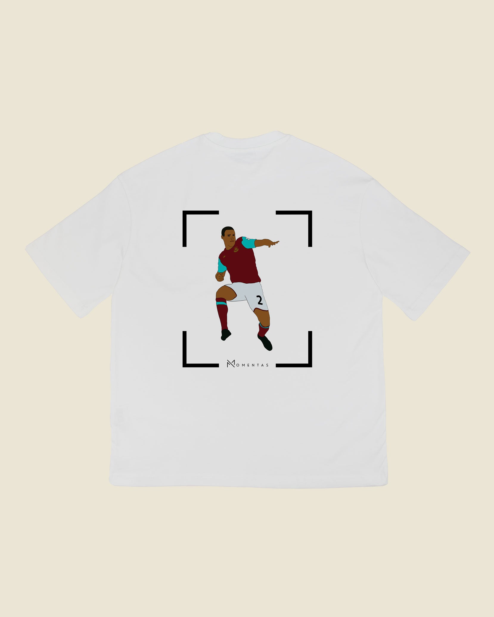 fodboldtrøje winston reid west ham, hvid oversized t-shirt ryg