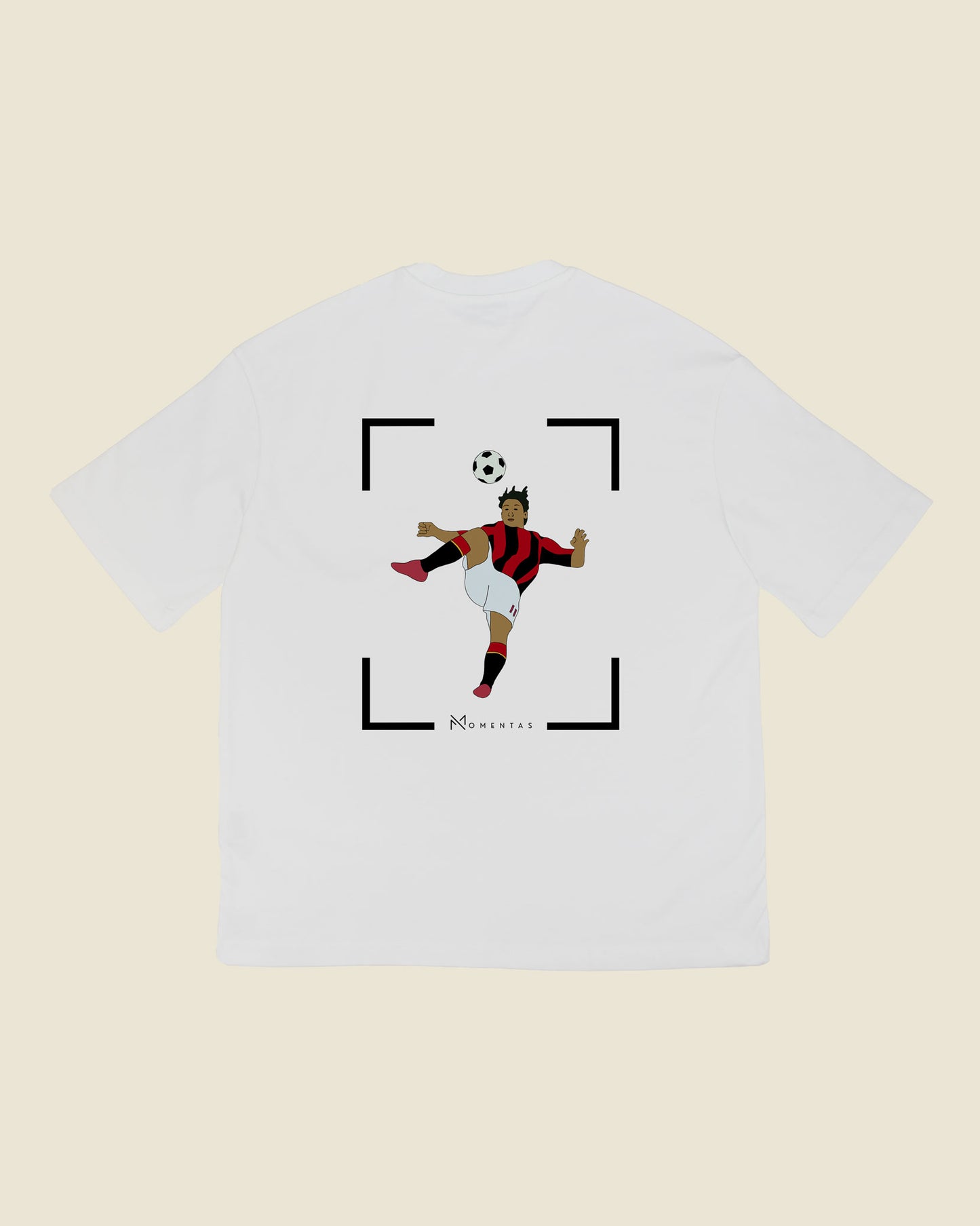 fodboldtrøje zlatan ibrahimovic ac milan, hvid oversized t-shirt ryg