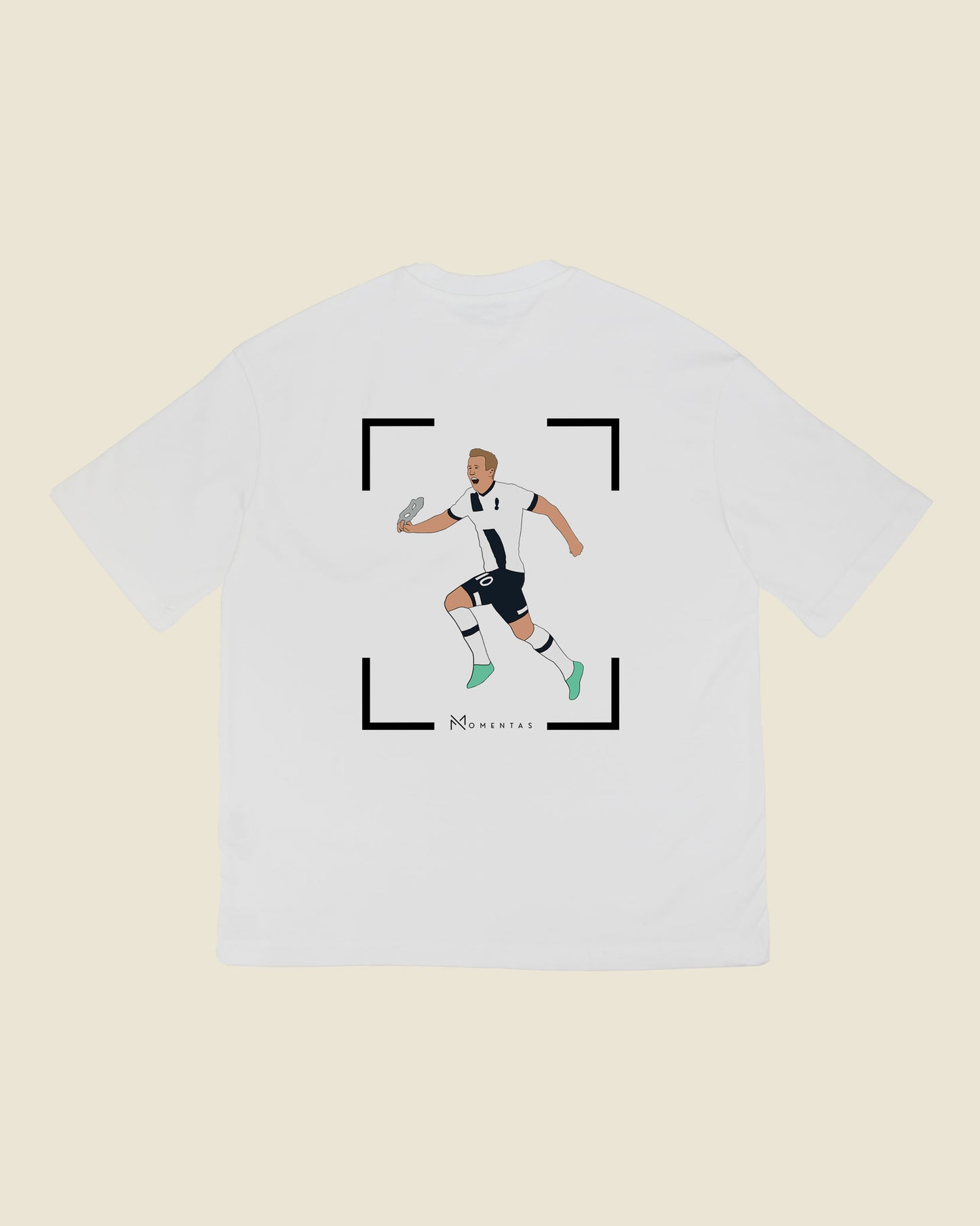 fodboldtrøje harry kane tottenham, hvid oversized t-shirt ryg