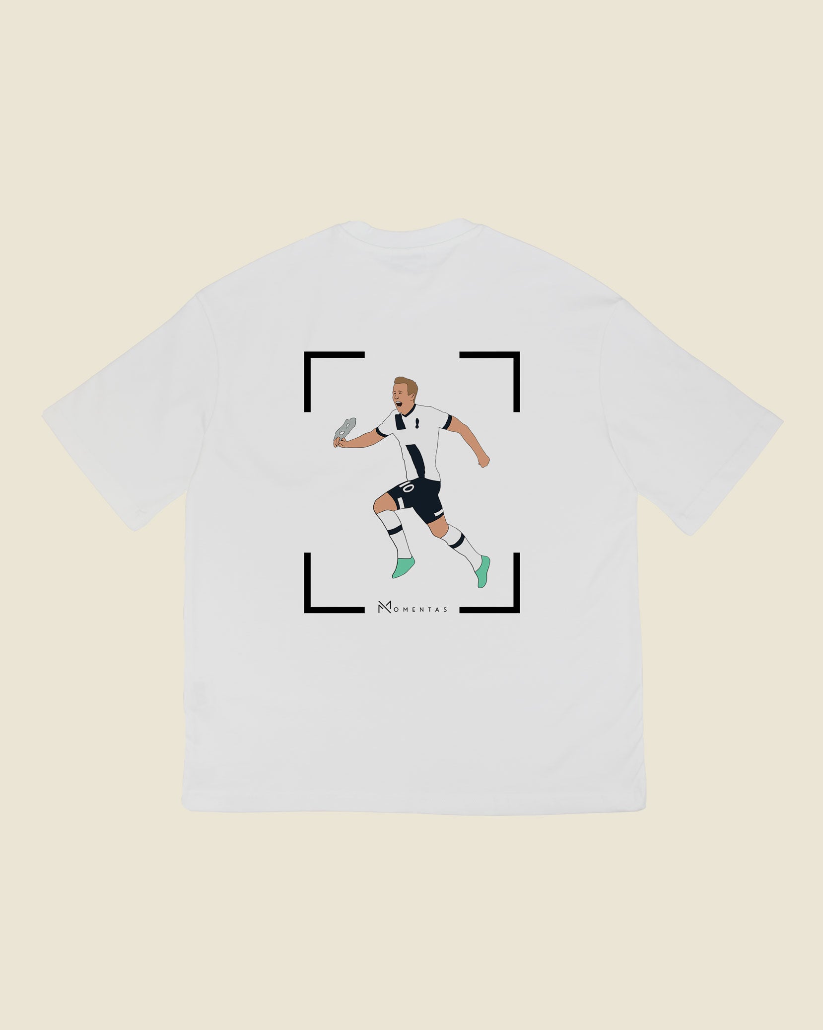 fodboldtrøje harry kane tottenham, hvid oversized t-shirt ryg