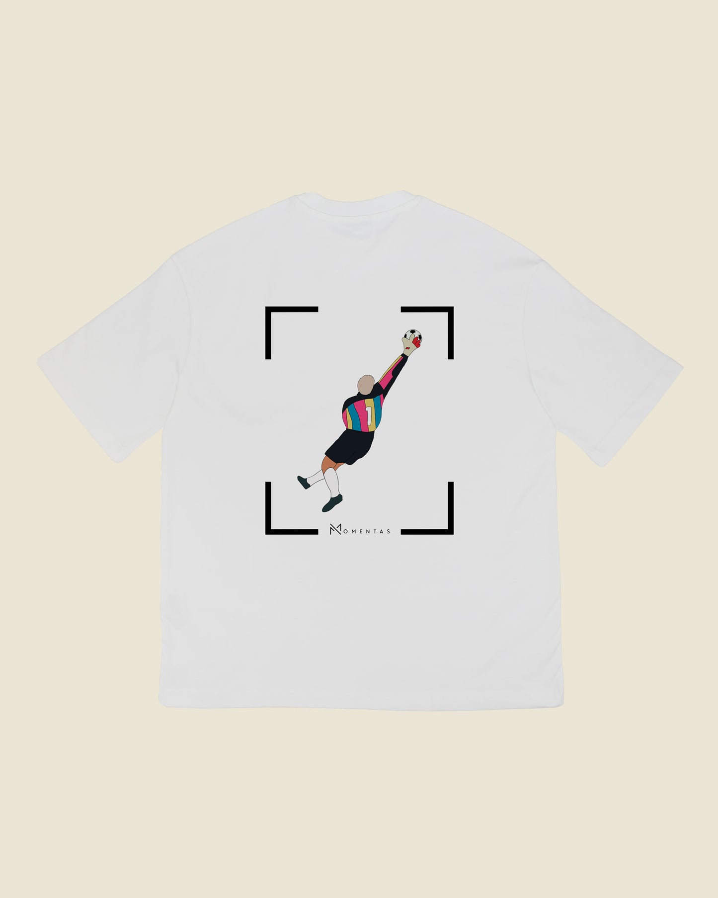 fodboldtrøje peter schmeichel danmark, hvid oversized t-shirt ryg