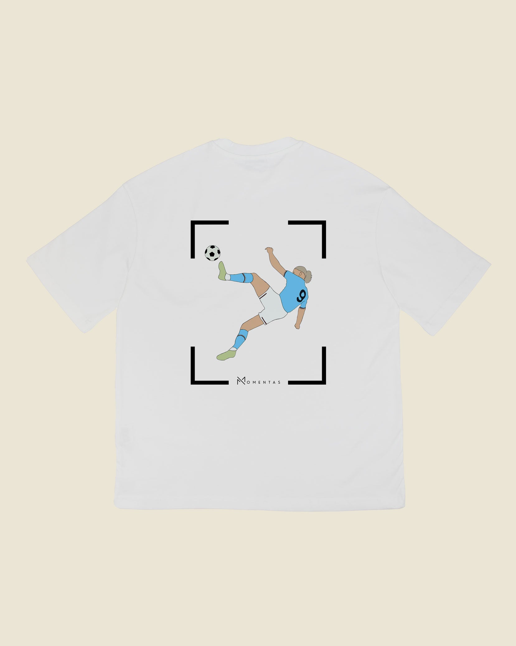 fodboldtrøje erling haaland manchester city, hvid oversized t-shirt ryg