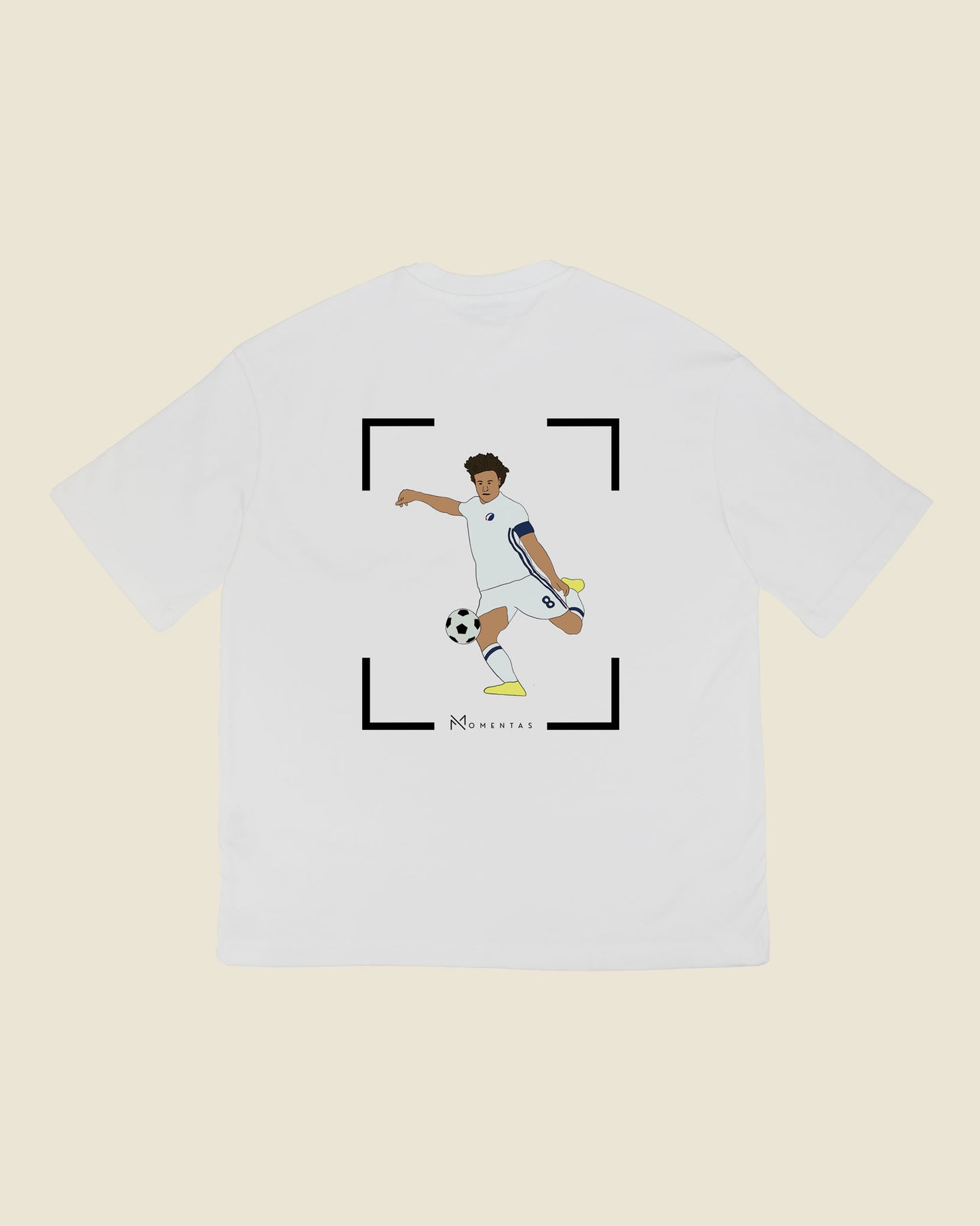 fodboldtrøje thomas delaney fc københavn, hvid oversized t-shirt ryg